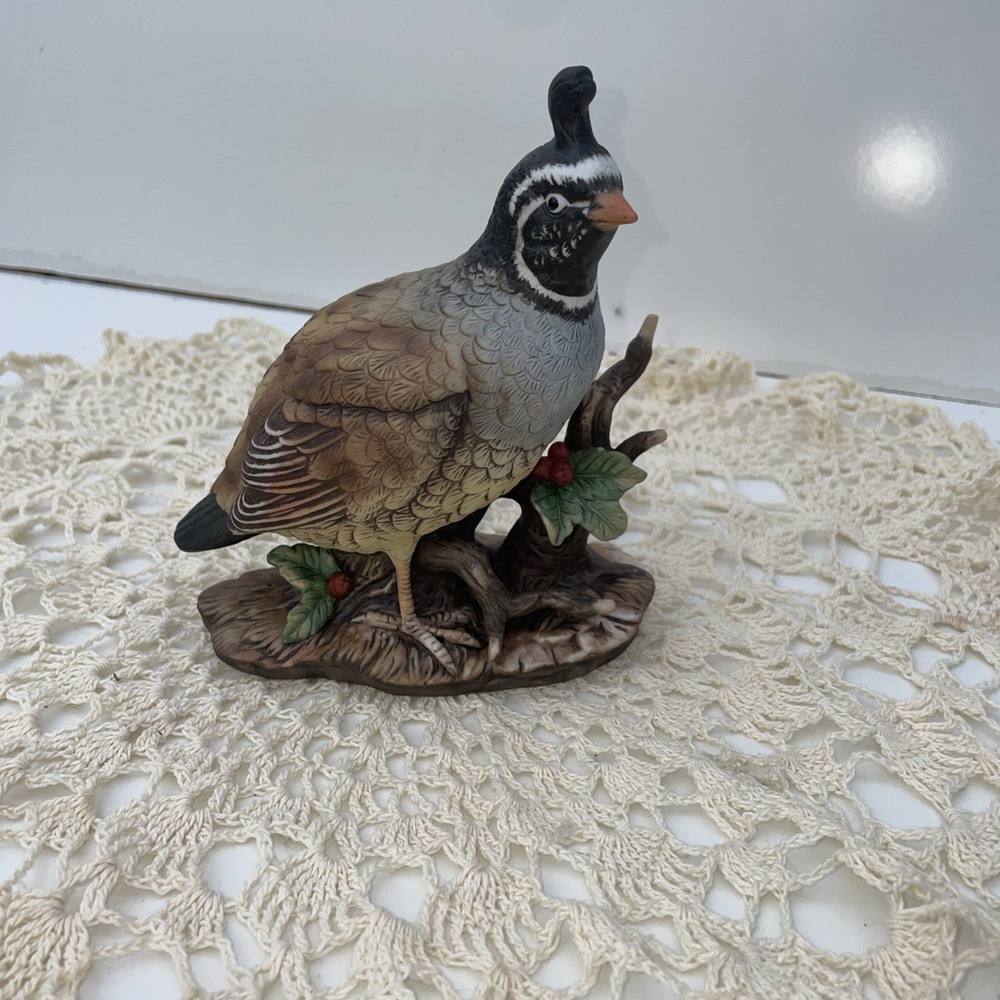 Homco Masterpiece Porcelain Quail Bird 1981 Homco Vintage Excellent Condition